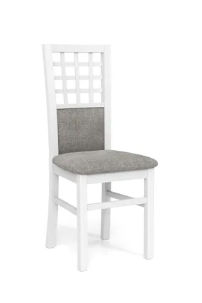 Кухонний стілець HALMAR GERARD3 білий/сірий фото