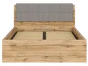 BRW Кровать Tetrix 140x200 с рамой и ящиком для хранения дуб wotan, дуб вотана LOZ/140/B-DWO фото thumb №6