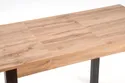 Обідній стіл розкладний HALMAR GINO 100-135x60 см, стільниця - дуб вотан, ніжки - чорні фото thumb №5