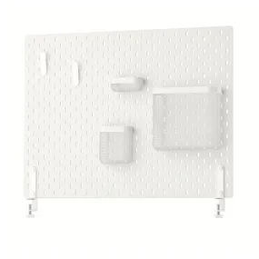 IKEA SKÅDIS СКОДИС, настенная панель, комбинация, белый, 76x56 см 895.159.77 фото