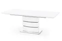 Обідній стіл розкладний HALMAR NOBEL 160-200x90 см білий фото thumb №8