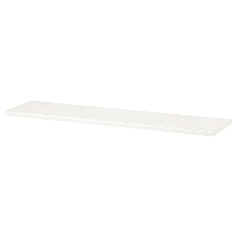IKEA TRANHULT ТРАНХУЛЬТ, полиця, осика з білими плямами, 120x30 см 604.548.99 фото №1