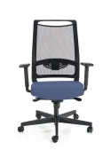 Крісло комп'ютерне офісне обертове HALMAR GULIETTA, спинка - сітка, сидіння - чорний / синій - ERF6026 фото thumb №2