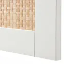IKEA BESTÅ БЕСТО, комбинация для хранения с дверцами, белый Studsviken / белый плетеный тополь, 120x42x193 см 194.216.56 фото thumb №4