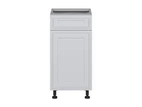 BRW Нижний кухонный шкаф Верди 40 см правый с ящиком с плавным закрытием светло-серый матовый, греноловый серый/светло-серый матовый FL_D1S_40/82_P/STB-SZG/JSZM фото