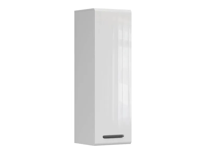 BRW Настінна шафа Assen 40 см з дверцятами білий глянцевий, білий/глянцево-білий SFW1D/13/4-BI/BIP фото №1