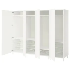 IKEA PLATSA, комбинированный гардероб, Белый/фондовый белый, 240x57x191 см 095.866.95 фото