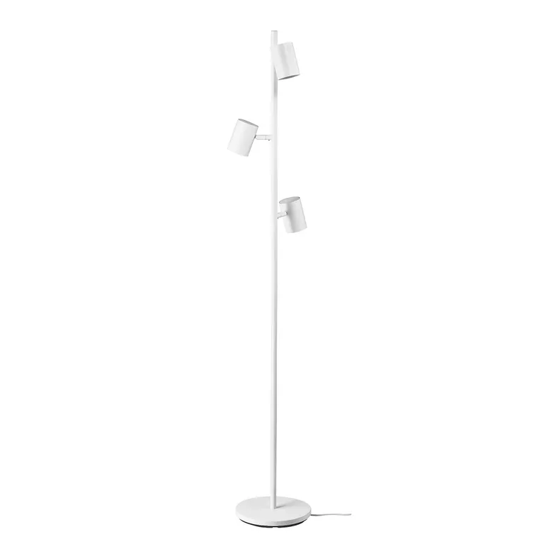 IKEA NYMÅNE НИМОНЕ, светильник напольный с 3 лампами, белый 804.554.83 фото №1