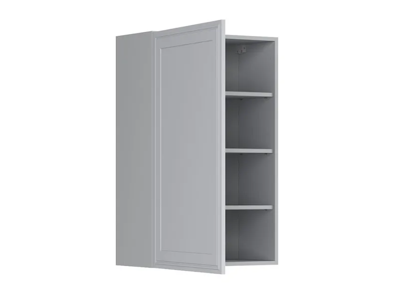 BRW Верхний кухонный шкаф Верди 60 см левый светло-серый матовый, греноловый серый/светло-серый матовый FL_G_60/95_L-SZG/JSZM фото №3