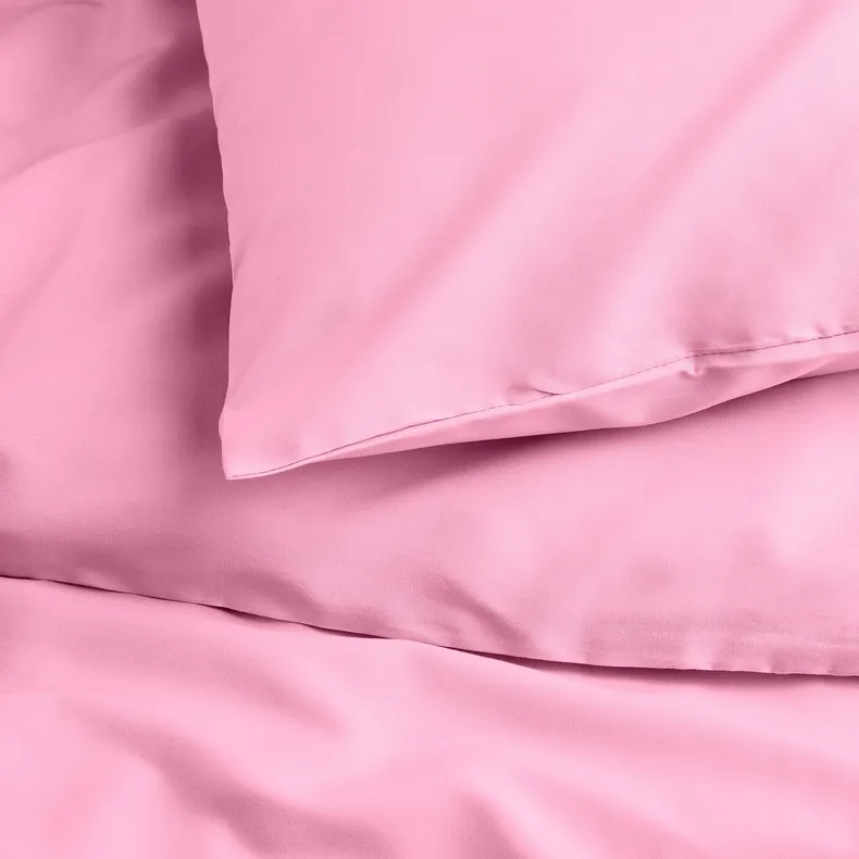 IKEA PILTANDVINGE ПІЛТАНДВНГЕ, підковдра і 2 наволочки, блідо-рожевий, 200x200/50x60 см 205.791.32 фото №2