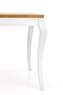 Стіл розкладний HALMAR WINDSOR 160-240x90x76 см, колір темний дуб/білий фото thumb №8