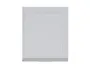 BRW Верхний шкаф для кухни Verdi 60 см с вытяжкой правый светло-серый матовый, греноловый серый/светло-серый матовый FL_GOO_60/68_P_FL_BRW-SZG/JSZM/IX фото