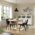 IKEA VOXLÖV ВОКСЛЁВ / ODGER ОДГЕР, стол и 4 стула, бамбук / антрацит, 180x90 см 493.886.79 фото thumb №2