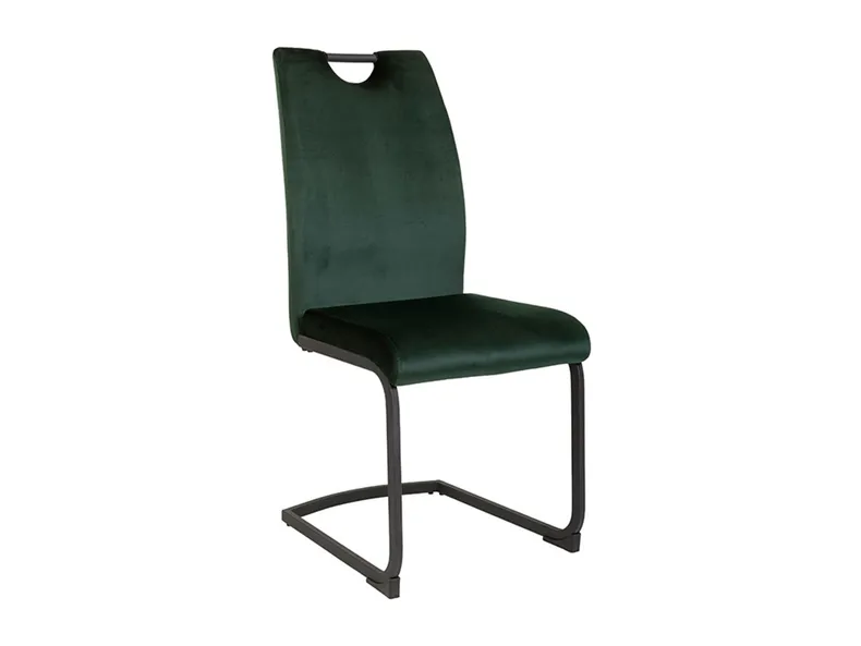 BRW Кресло с велюровой обивкой Eriz с ручкой темно-зеленое, темно-зеленый/черный DUBLIN_DARK_GREEN_19 фото №1