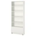 IKEA BILLY БИЛЛИ, стеллаж с ящиком, белый, 80x30x202 см 394.838.08 фото thumb №1