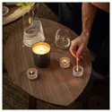 IKEA FRUKTSKOG ФРУКТСКОГ, аром свічка у керамічній склянці, Ветивер і герань / чорна бірюза, 50 годин. 405.558.23 фото thumb №5