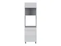 BRW Кухонный шкаф для встраиваемого духового шкафа Verdi высотой 60 см с выдвижными ящиками светло-серый матовый, греноловый серый/светло-серый матовый FL_DPS_60/207_2SMB/SMB/O-SZG/JSZM фото