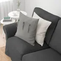 IKEA EKTORP ЭКТОРП, 3-местный диван, с шезлонгом/Tallmyra средний серый 594.305.50 фото thumb №2