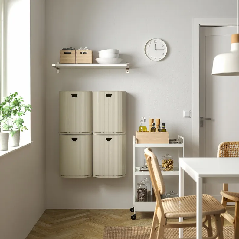 IKEA GÅRDSBUTIK ГОРДСБУТІК, кошик з кришкою, сірий бежевий, 21 l 705.651.99 фото №3