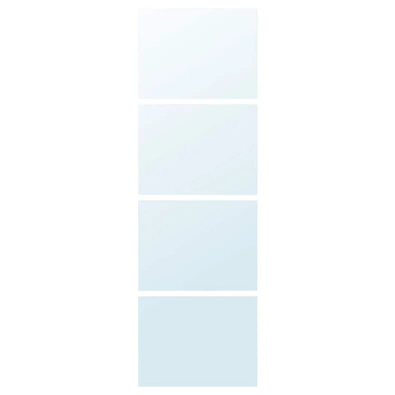 IKEA AULI АУЛІ, 4 панелі для рами розсувних дверцят, дзеркальне скло, 75x236 см 302.112.75 фото №1