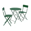 IKEA SUNDSÖ СУНДСЕ, стіл+2 стільці, вуличний, зелений/зелений 394.349.31 фото thumb №1