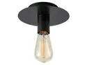 BRW Металлический потолочный светильник Piatto черный 089016 фото thumb №1