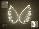 BRW Дитячий неоновий настінний світильник Wings LED білий 093812 фото thumb №4
