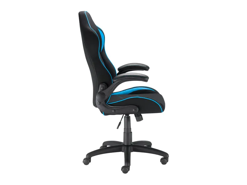 BRW Hacker, Игровое кресло черно-синего цвета, синий/черный OBR-HACKER-CZARNO_NIEBIESKI фото №4