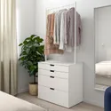 IKEA NORDLI НОРДЛИ, комод с 4 ящиками, белый, 80x192 см 893.368.72 фото thumb №2