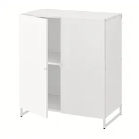 IKEA JOSTEIN ЙОСТЕЙН, стеллаж с дверцами, внутренний / наружный / белый, 81x44x90 см 794.371.69 фото