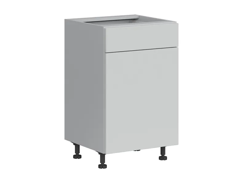 BRW Кухонный базовый шкаф Top Line 50 см левый с ящиком soft-close светло-серый матовый, греноловый серый/светло-серый матовый TV_D1S_50/82_L/STB-SZG/BRW0014 фото №2
