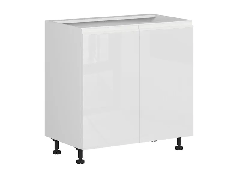 BRW Двухдверный кухонный шкаф Sole 80 см белый глянец, альпийский белый/глянцевый белый FH_D_80/82_L/P-BAL/BIP фото №2