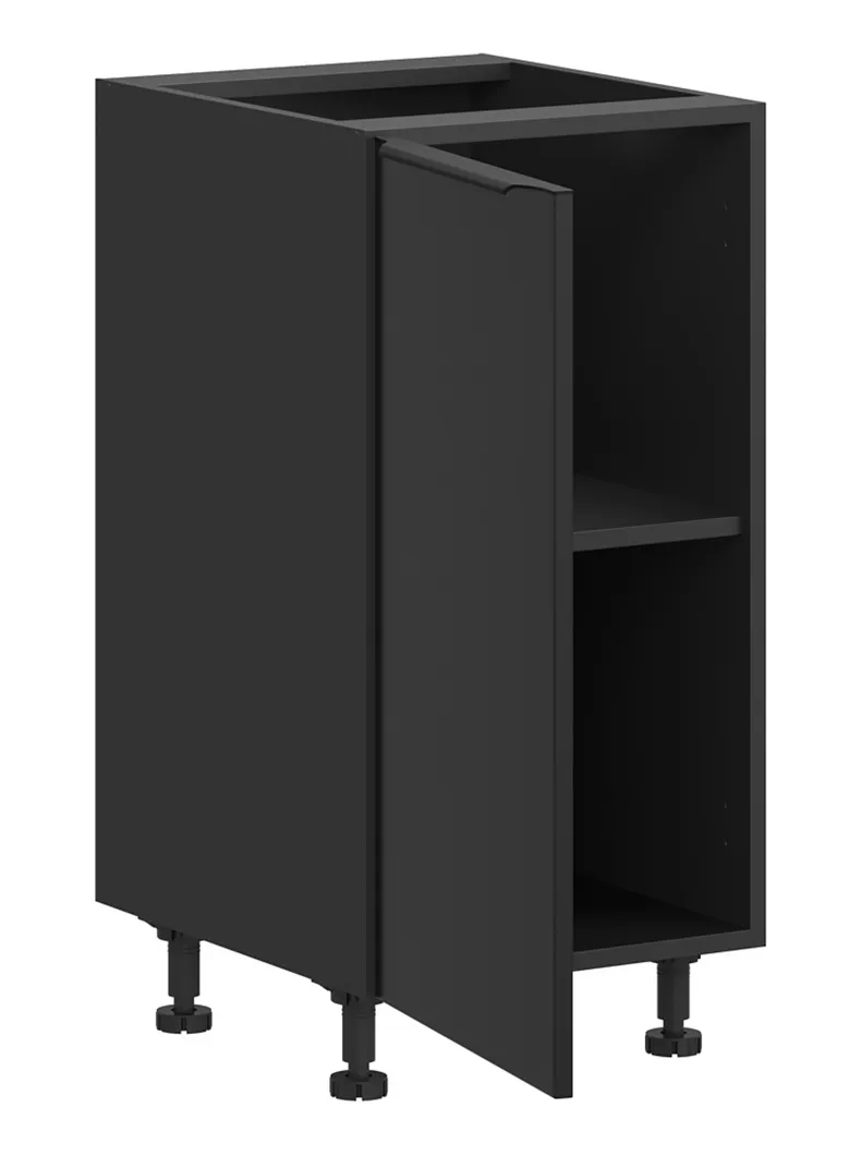 BRW Кухонный шкаф Sole L6 40 см левый черный матовый, черный/черный матовый FM_D_40/82_L-CA/CAM фото №3