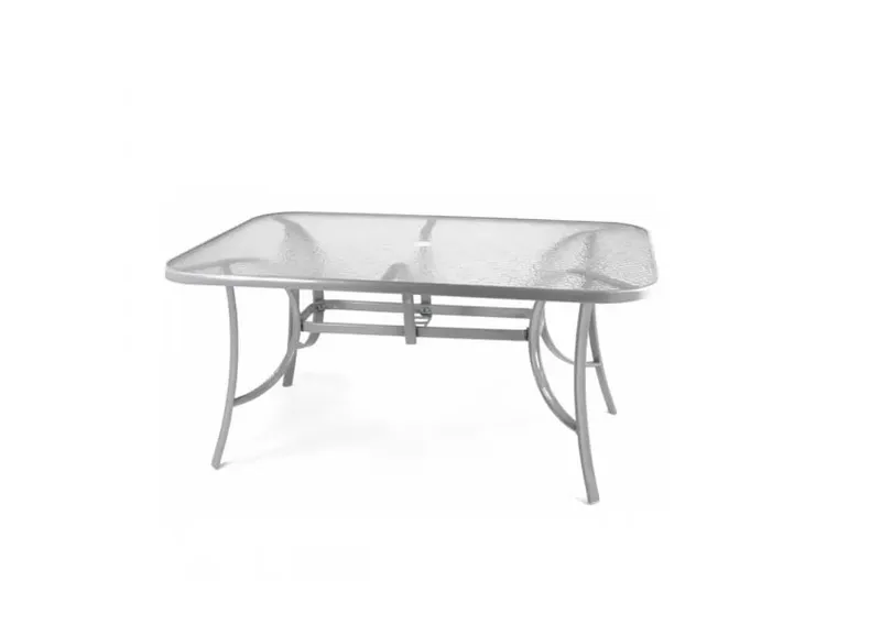 Садовый стол HALMAR MOSLER, 150х90х72 см, серый фото №1