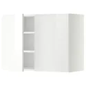 IKEA METOD МЕТОД, навісна шафа з полицями / 2 дверцят, білий / РІНГХУЛЬТ білий, 80x60 см 394.670.35 фото thumb №1