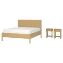 IKEA TONSTAD, Комплект мебели для спальни из 3 предметов, дуб, 140x200 см 696.067.56 фото thumb №1