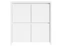 BRW Четырехдверный шкаф Kaspian 105 см белый, белый/матовый белый KOM4D-BI/BIM фото thumb №2