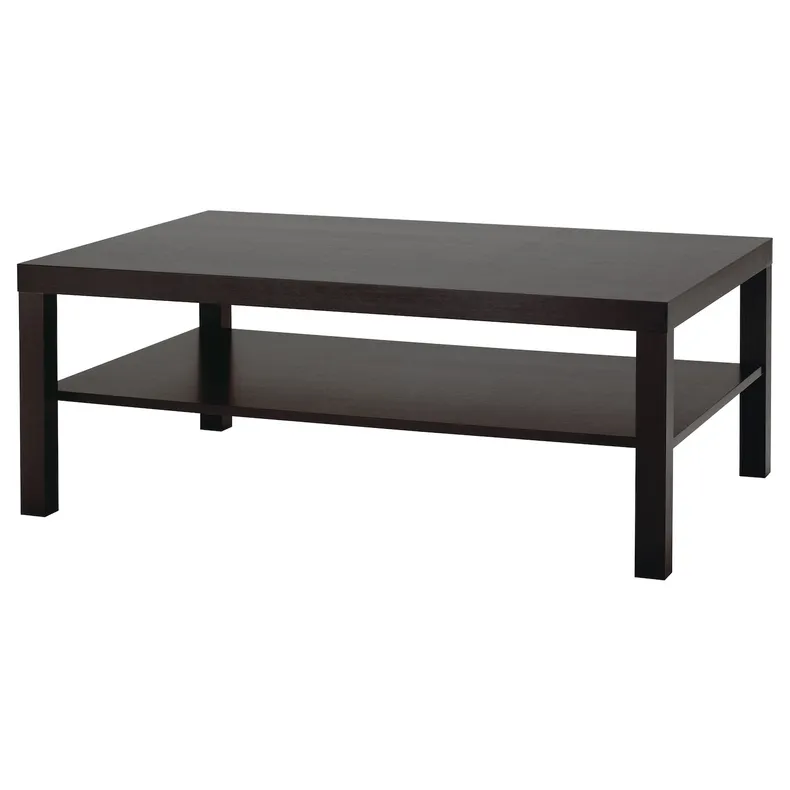 IKEA LACK ЛАКК, журнальный стол, черно-коричневый, 118x78 см 001.042.91 фото №1