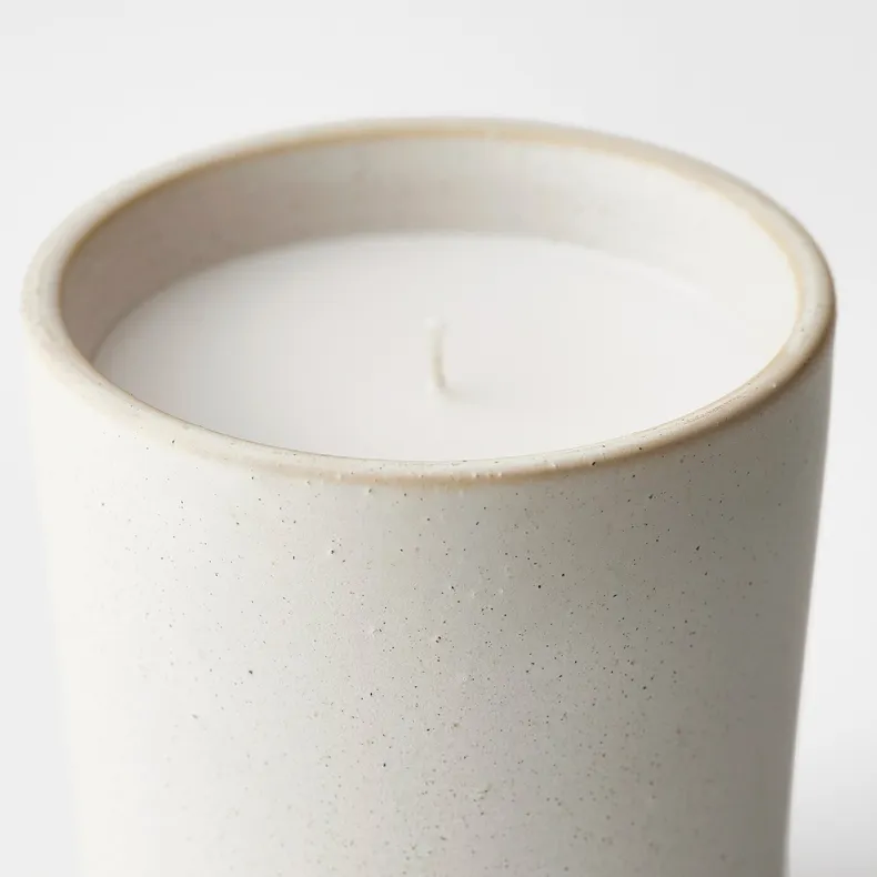 IKEA ADLAD АДЛАД, аром свічка у керамічній склянці, скандинавський ліс / білий, 50 Години 505.022.02 фото №6