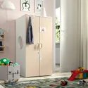 IKEA SMÅSTAD СМОСТАД / PLATSA ПЛАТСА, гардероб, белый / берёзовый, 60x57x123 см 694.301.54 фото thumb №2