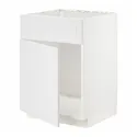 IKEA METOD МЕТОД, шкаф под мойку / дверь / фасад, белый / Стенсунд белый, 60x60 см 694.662.61 фото thumb №1