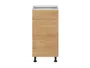 BRW Sole кухонный базовый шкаф 40 см левый с ящиками дуб арлингтон, альпийский белый/арлингтонский дуб FH_D1S_40/82_L/SMB-BAL/DAANO фото