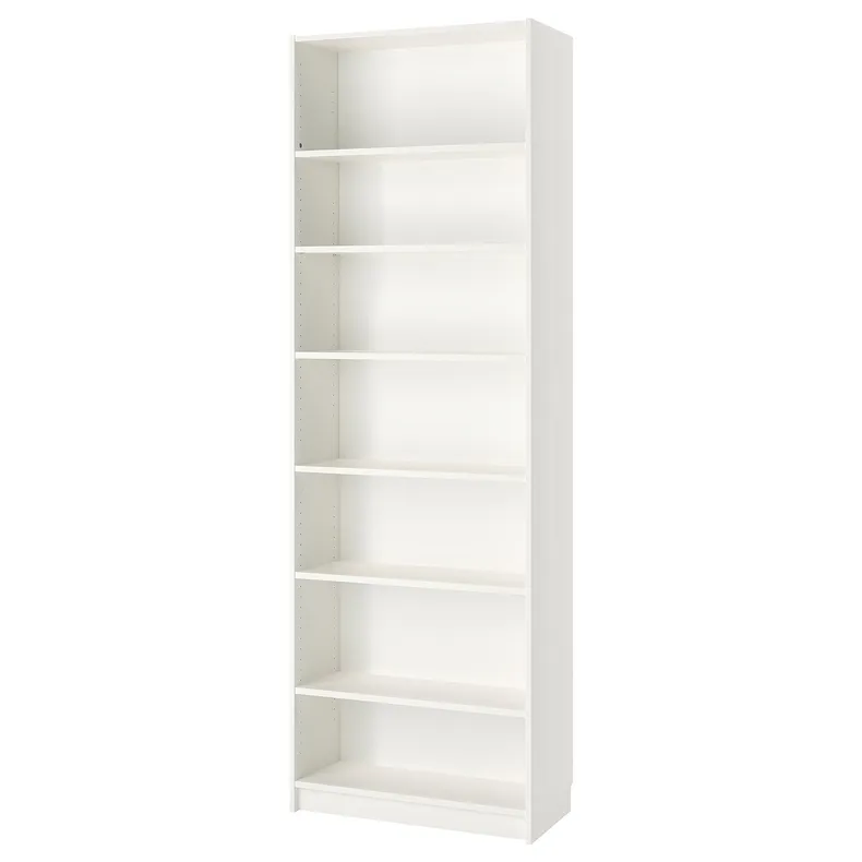 IKEA BILLY БИЛЛИ, стеллаж с верхней полкой, белый, 80x40x237 см 493.966.60 фото №1