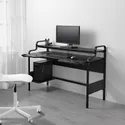 IKEA FREDDE ФРЕДДЕ, геймерський стіл, чорний, 140x74x73 см 104.960.62 фото thumb №4