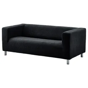 IKEA KLIPPAN КЛІППАН, 2-місний диван, ВАНСБРУ чорний 994.965.63 фото