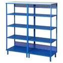 IKEA PLATSA ПЛАТСА, открытый стеллаж, голубой, 120x42x133 см 495.229.13 фото thumb №1