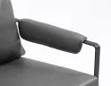 Крісло м'яке з металевим каркасом SIGNAL FOCUS Buffalo, екошкіра: сірий фото thumb №7