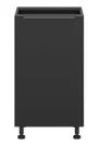 BRW Sole L6 базовый кухонный шкаф 45 см правый черный матовый, черный/черный матовый FM_D_45/82_P-CA/CAM фото