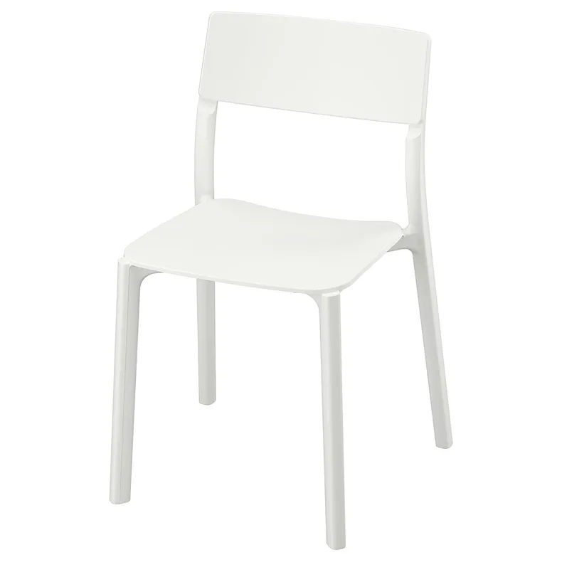 IKEA JANINGE ЯНІНГЕ, стілець, білий 002.460.78 фото №1