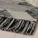 IKEA TANNISBY ТАННІСБЮ, килим пласке плетення, ручна робота / сірий чорний, 160x230 см 704.947.10 фото thumb №2